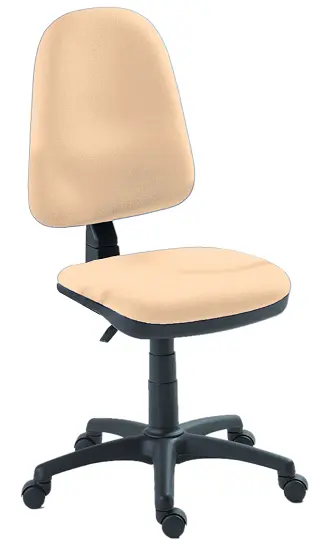 1080/MEK židle kancelářská, koženka BLOOM B 027 - koženka krémová